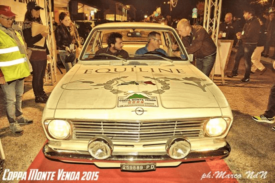 Coppa Monte Venda 2015: partenza notturna, auto storica
